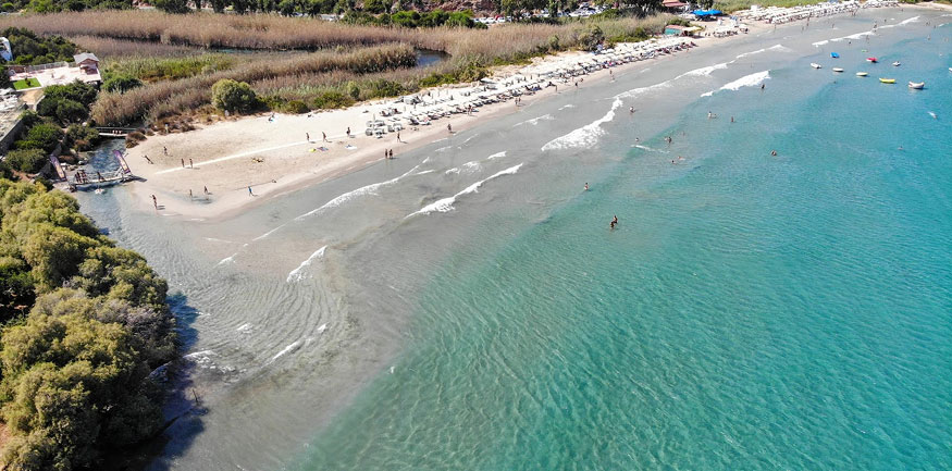 Beaches near Naiades Almiros River Hotel